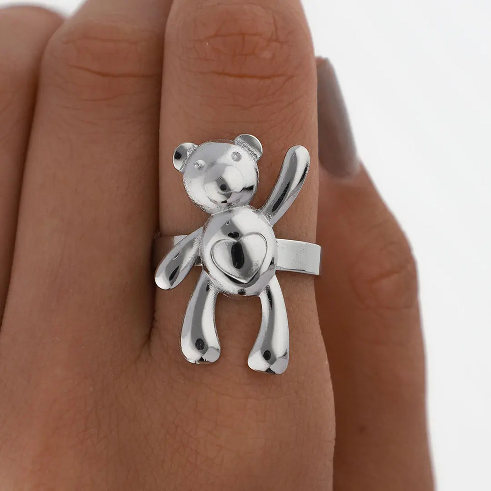 Anillo moschino acero quirurgico