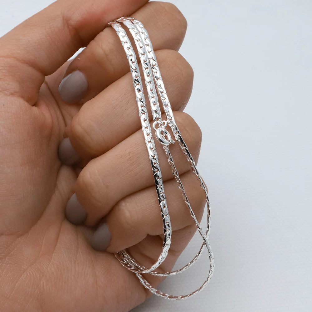 Cadena acero blanco premium