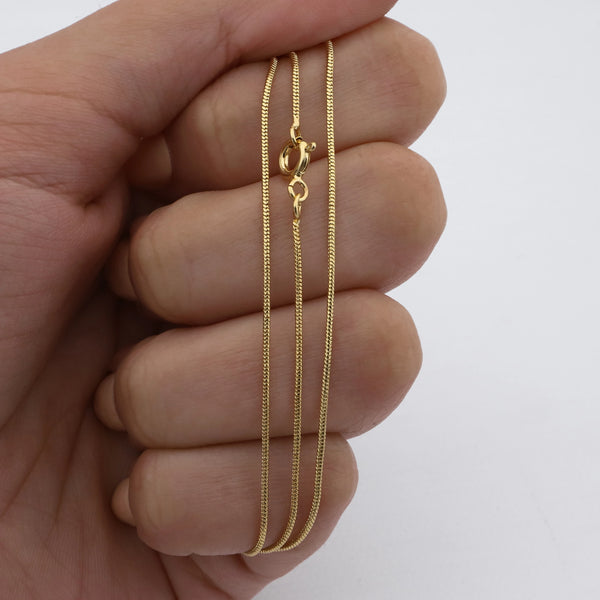 Cadena acero dorado premium