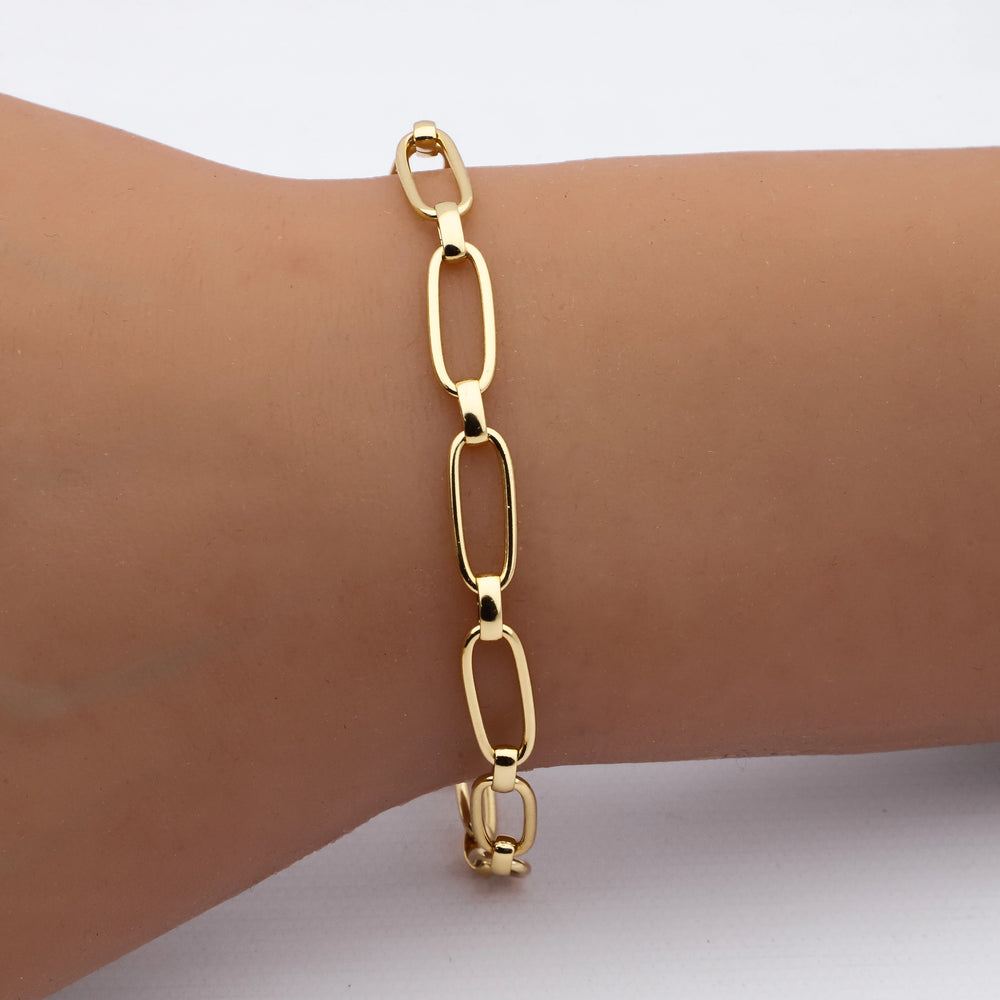 Pulsera acero dorado premium