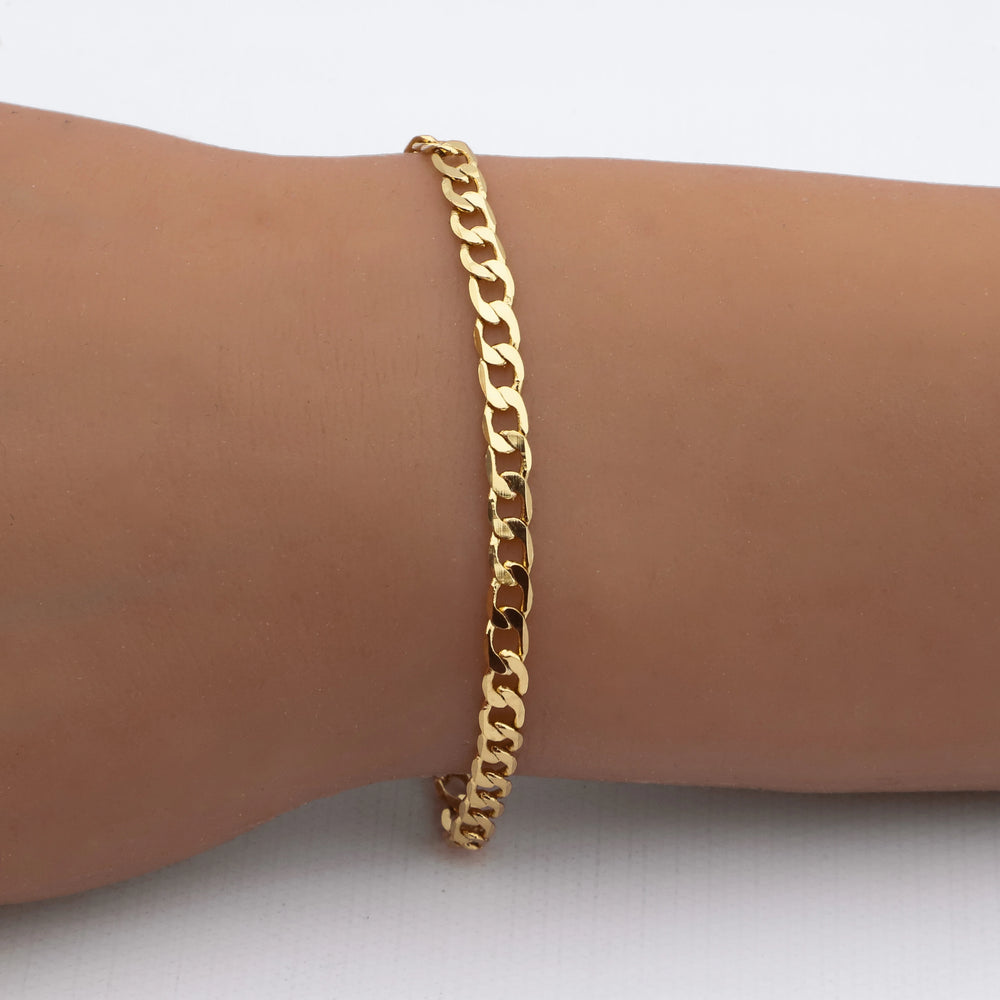 Pulsera acero dorado premium