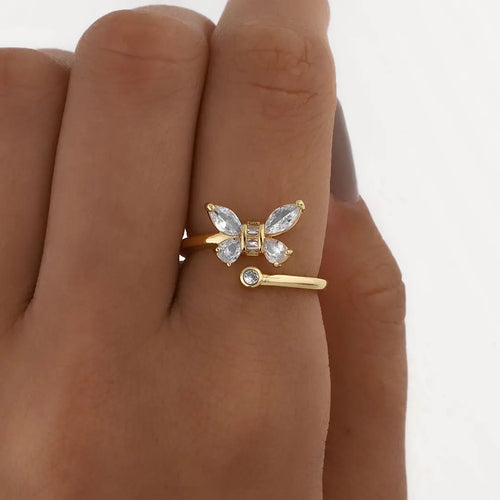 Anillo acero dorado
