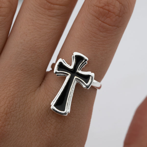 Anillo acero blanco premium