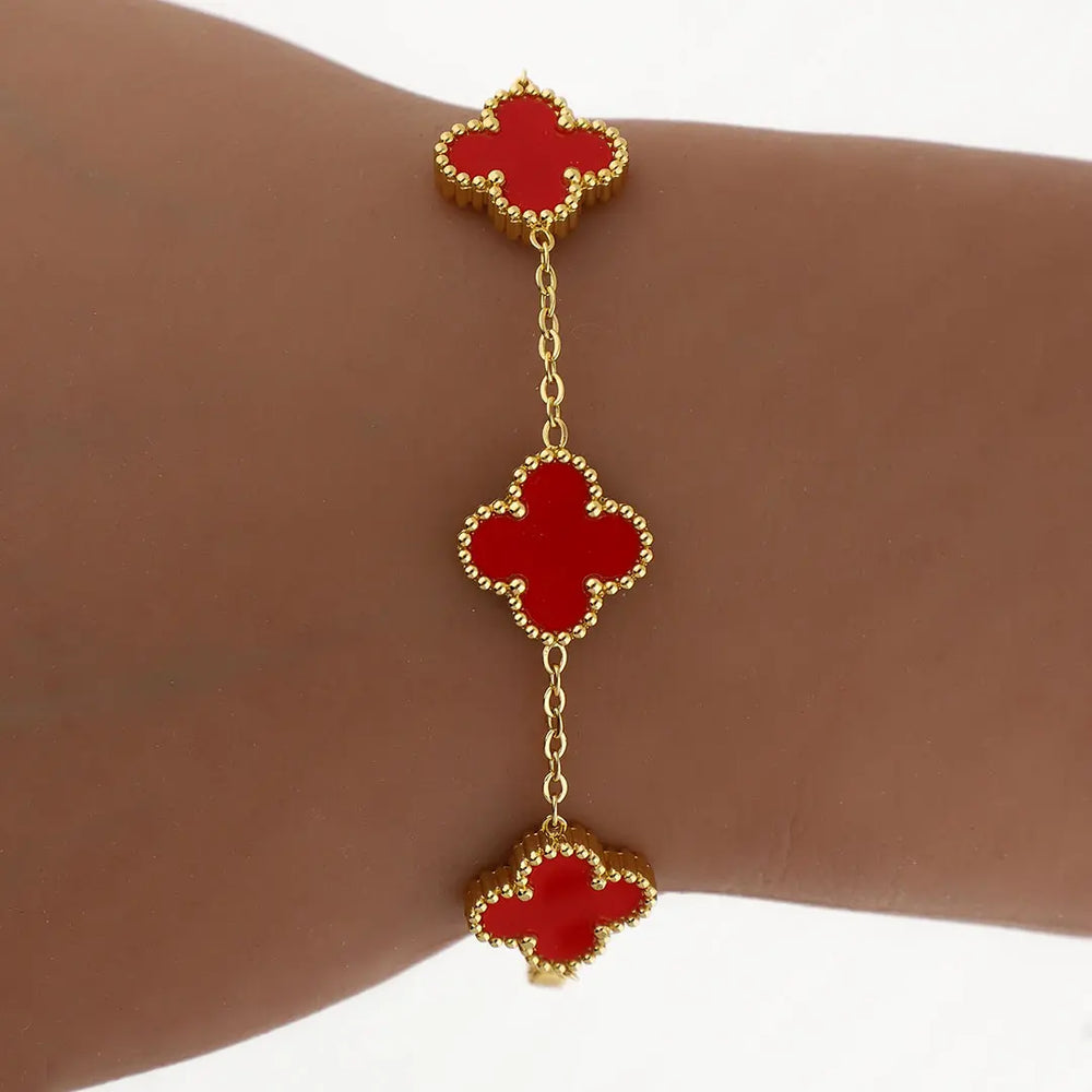Pulsera Cleff acero dorado