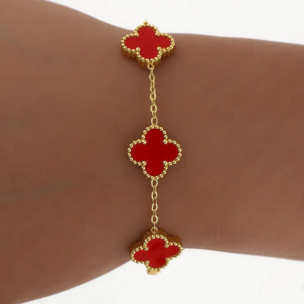 Pulsera Cleff acero dorado