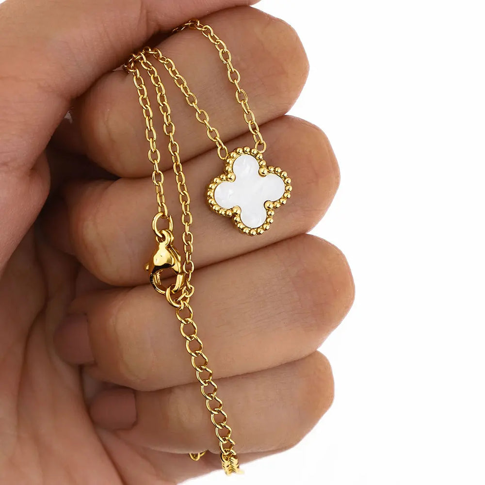 Colgante Cleff acero dorado