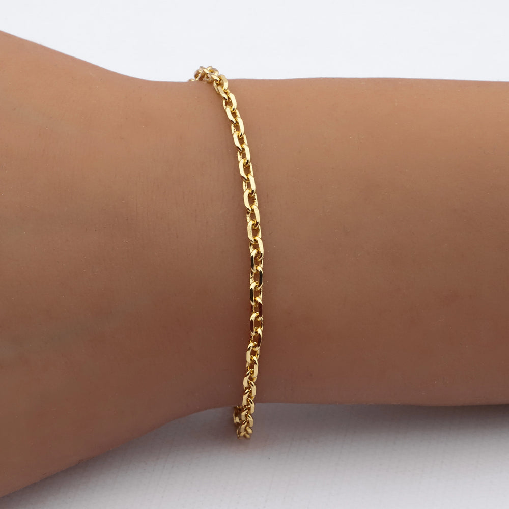Pulsera acero dorado premium