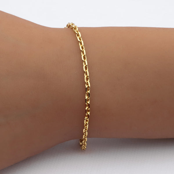 Pulsera acero dorado premium