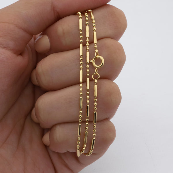 Cadena acero dorado premium