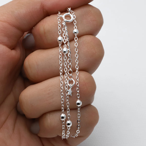 Cadena acero blanco premium