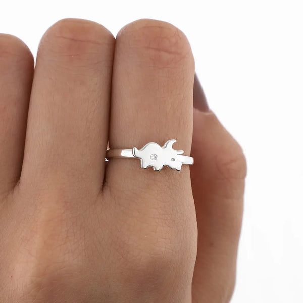 Anillo dinosaurio regulable plating