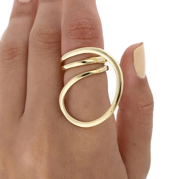 Anillo dorado bijou