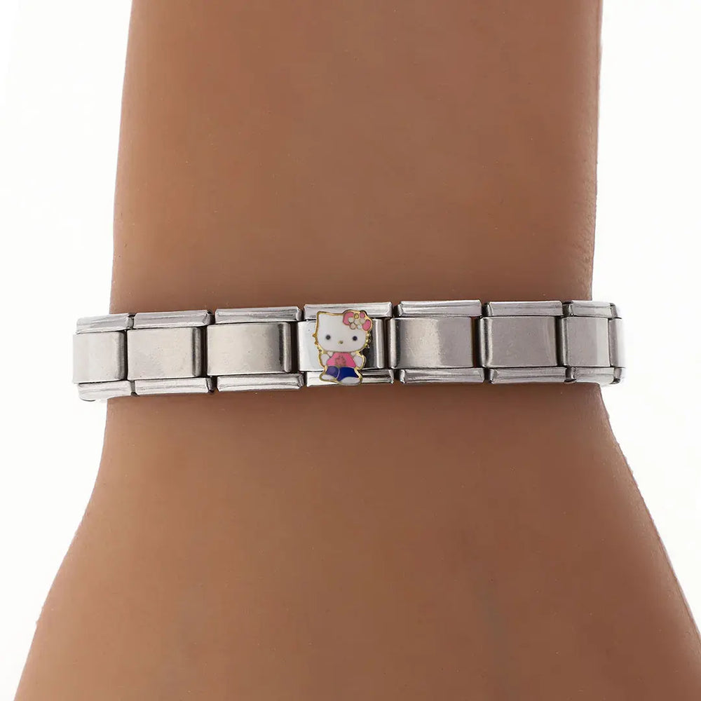 Pulsera italiana acero quirurgico Kitty