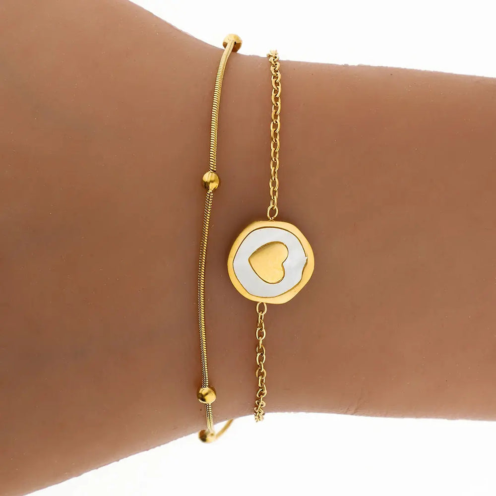 Pulsera bijou dorada