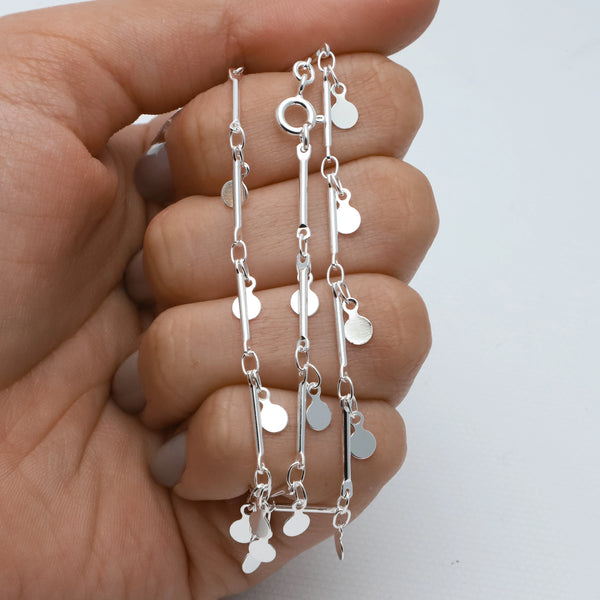 Cadena acero blanco premium