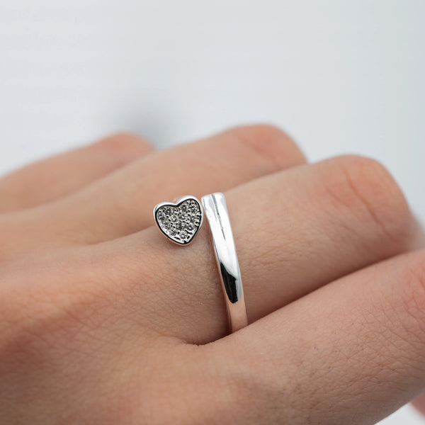 Anillo acero blanco