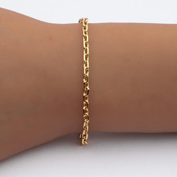 Pulsera acero dorado premium