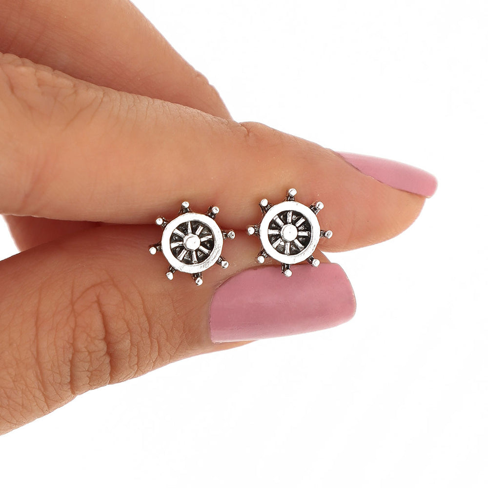 Aros plateados pasantes bijou