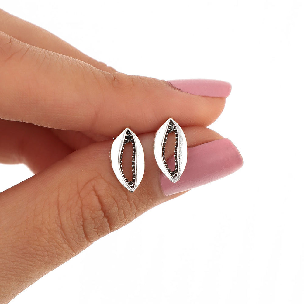 Aros plateados pasantes bijou