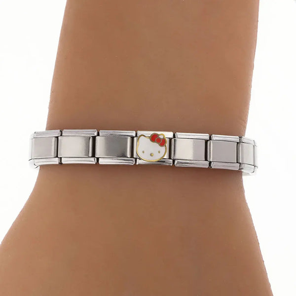 Pulsera italiana acero quirurgico Kitty