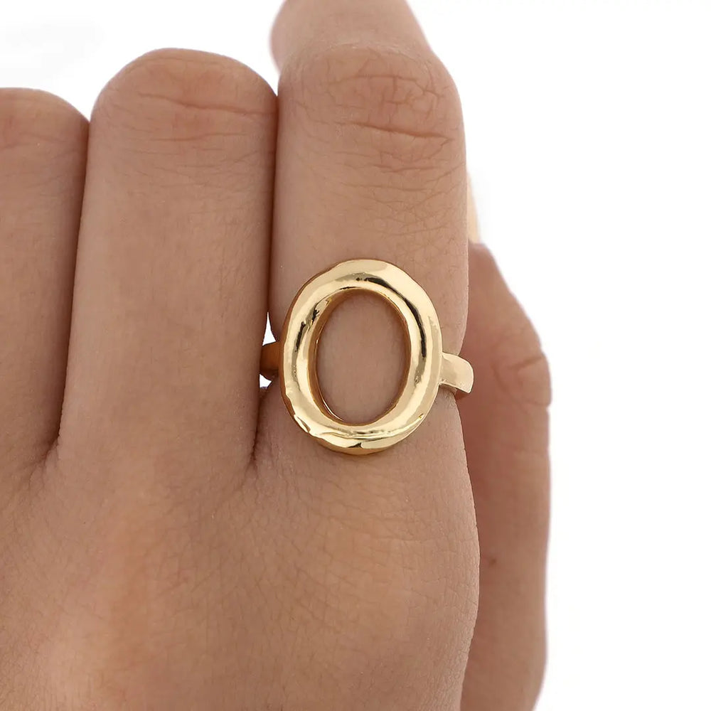 Anillo dorado bijou