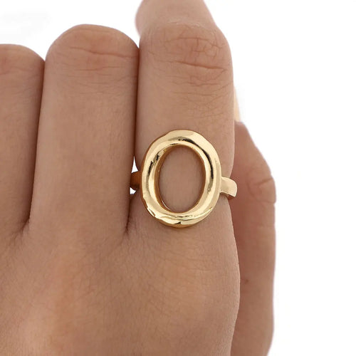 Anillo dorado bijou