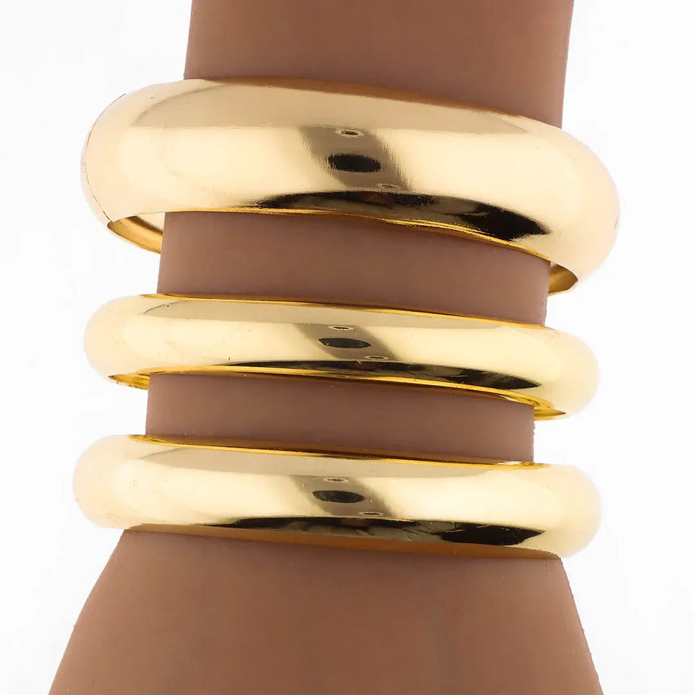 Set dorado bijou 3 brazaletes