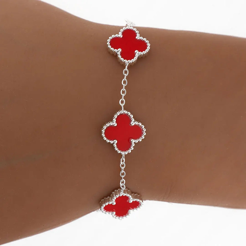 Pulsera Cleff acero blanco