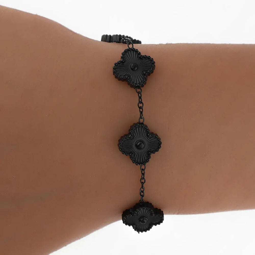 Pulsera Cleff acero negro