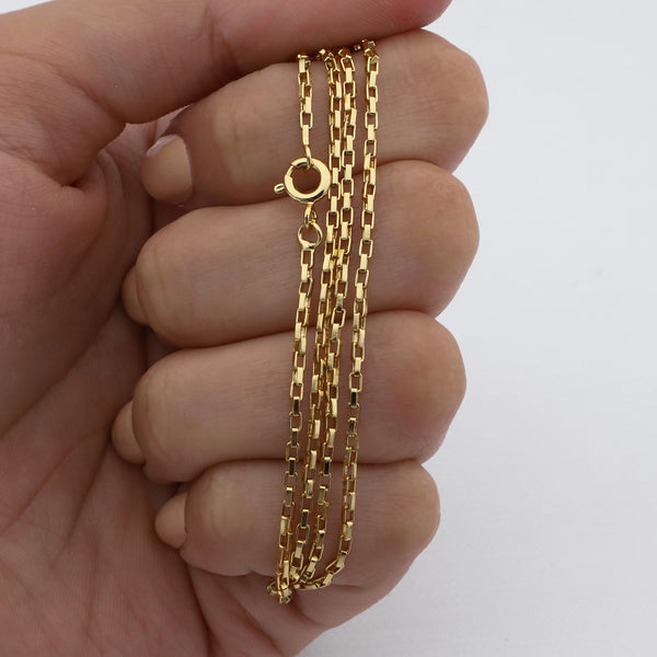 Cadena acero dorado premium