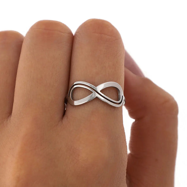 Anillo infinito acero quirurgico
