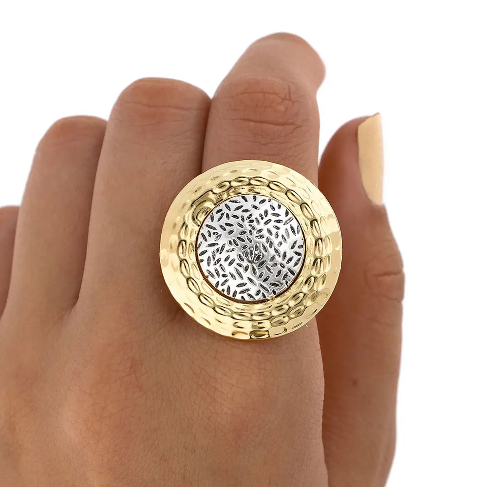 Anillo dorado bijou