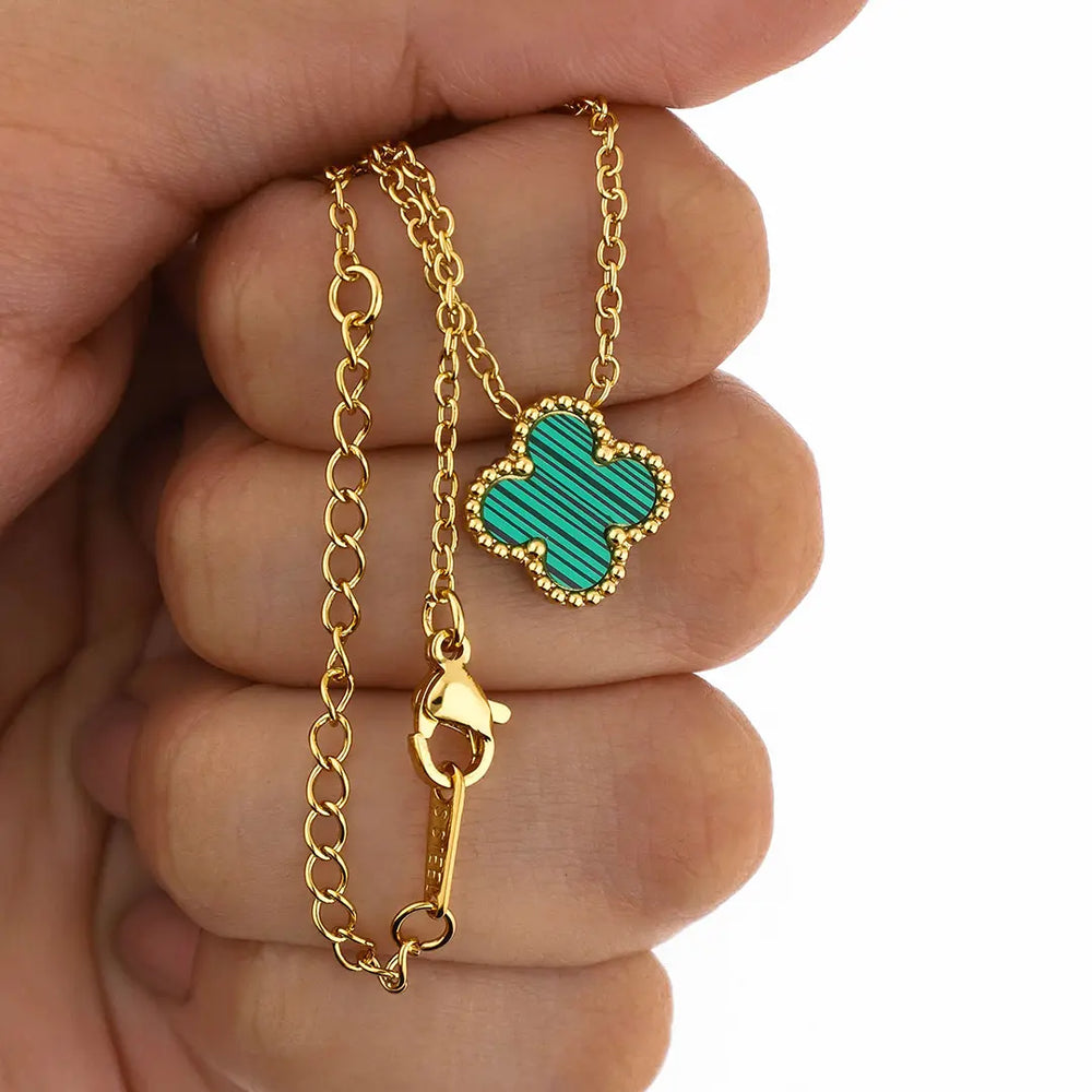 Colgante Cleff acero dorado