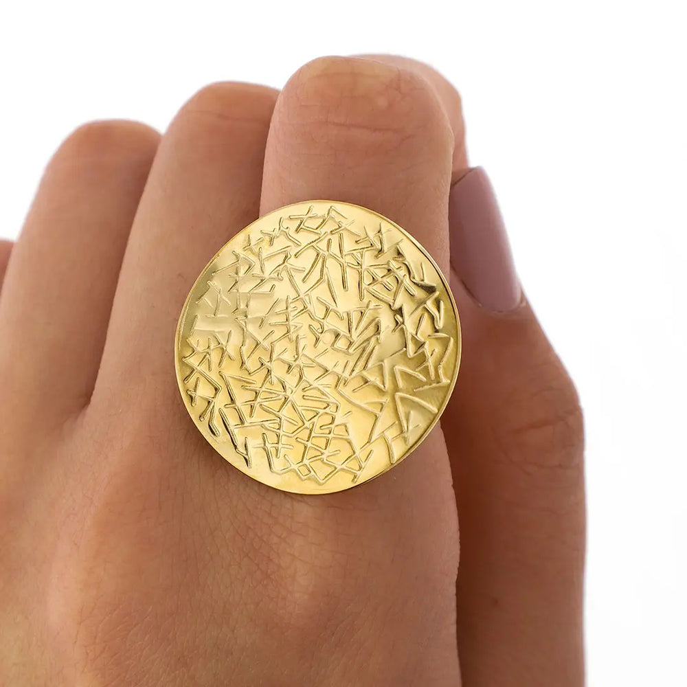 Anilo acero dorado