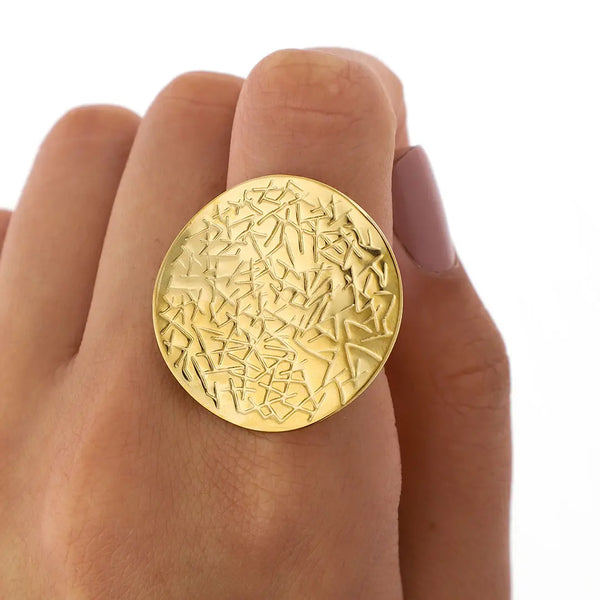 Anilo acero dorado