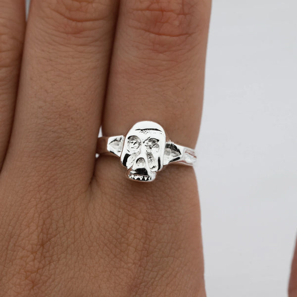 Anillo acero blanco premium