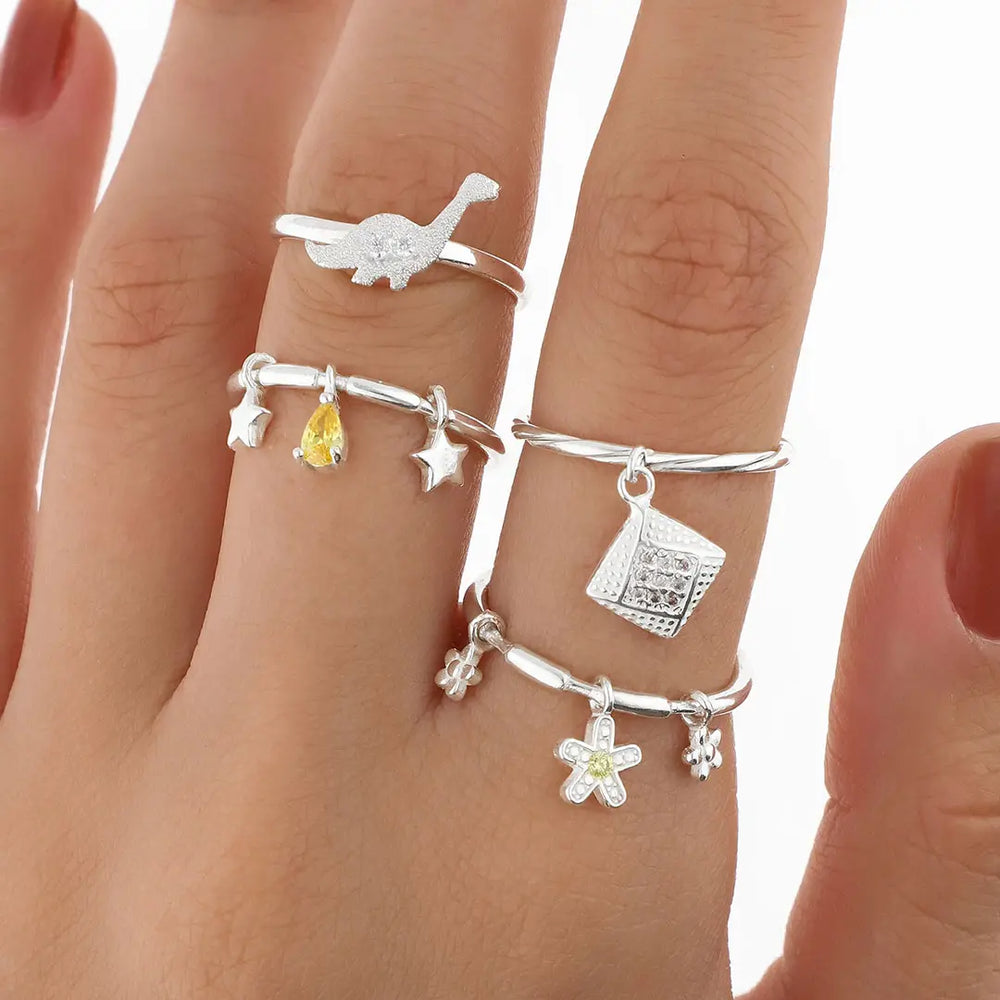 Pack anillos plating x4