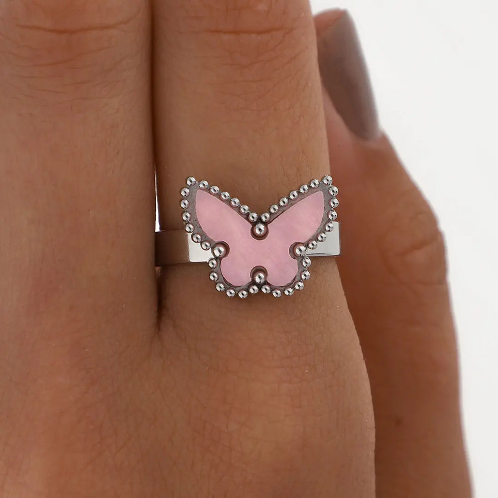 Anillo mariposa acero quirurgico