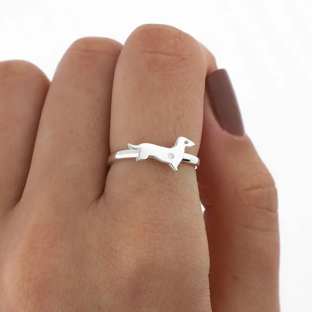 Anillo perro regulable plating