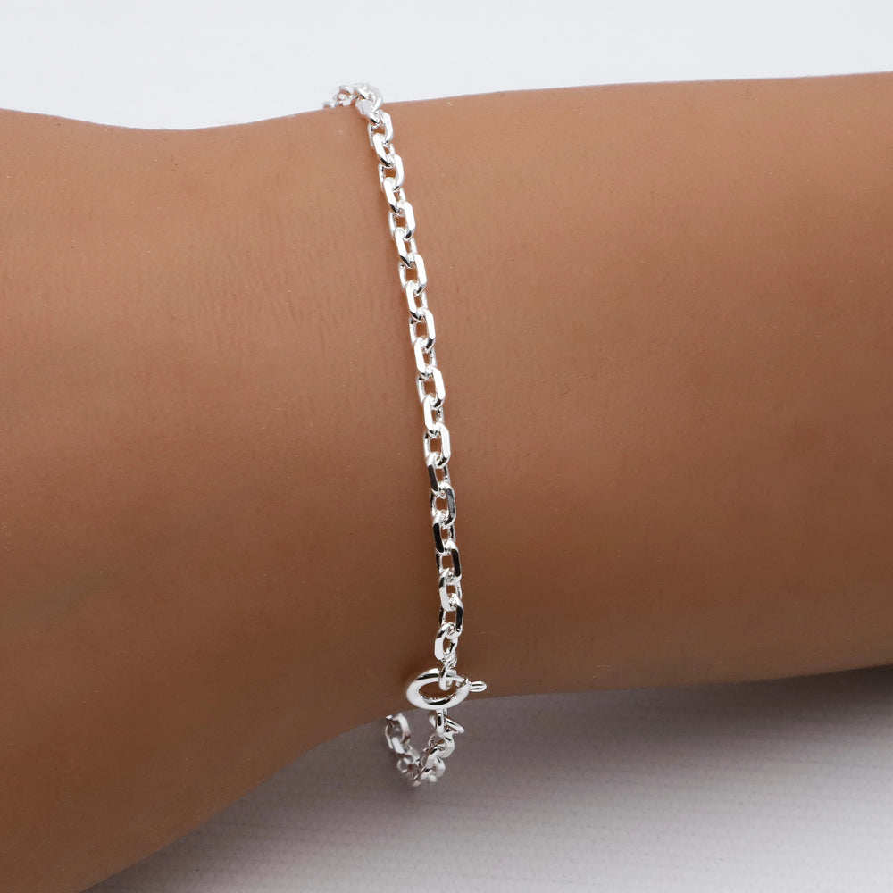 Pulsera acero blanco premium