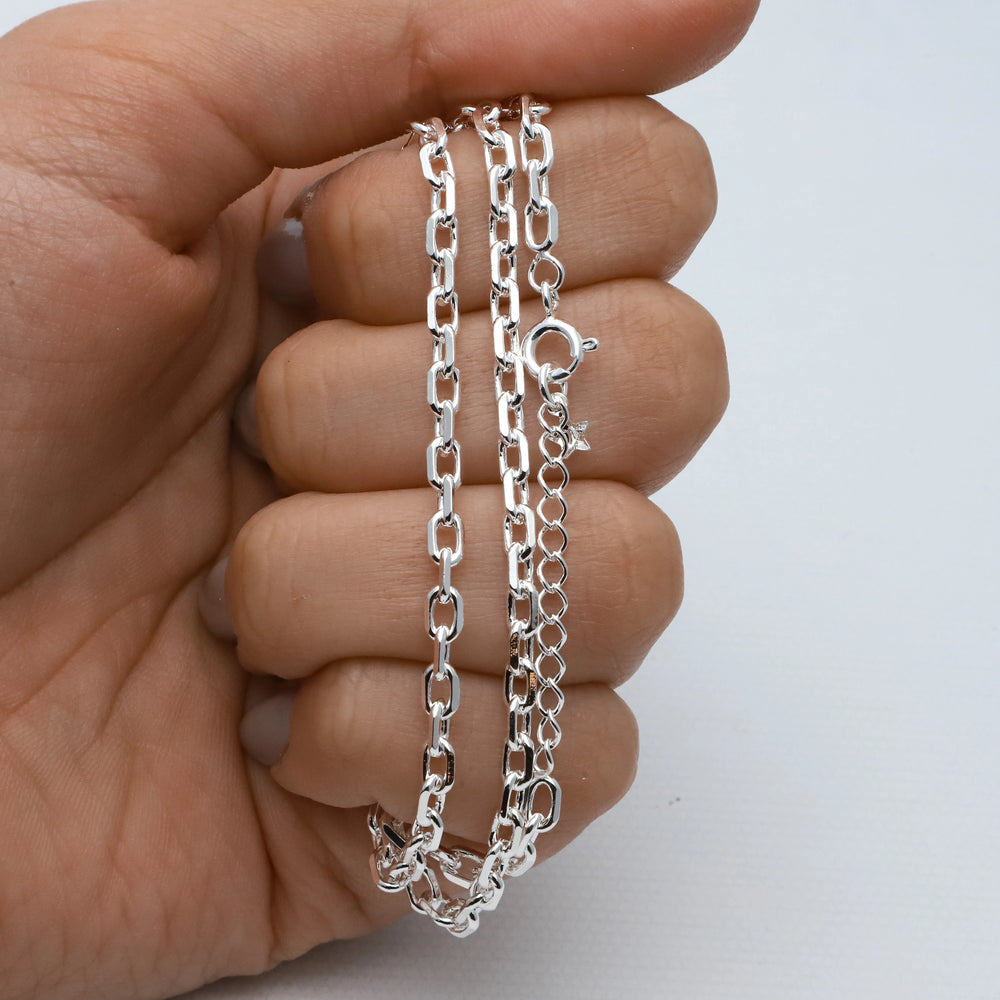 Cadena acero blanco premium