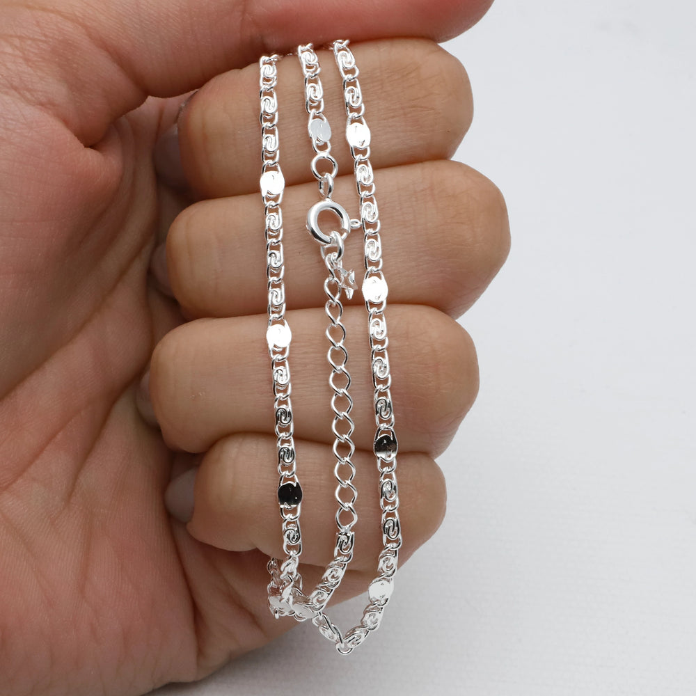 Cadena acero blanco premium