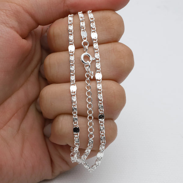 Cadena acero blanco premium