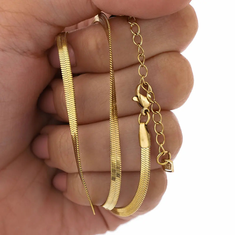 Cadena acero dorado