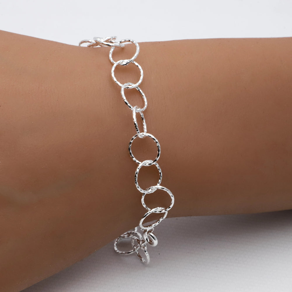 Pulsera acero blanco premium