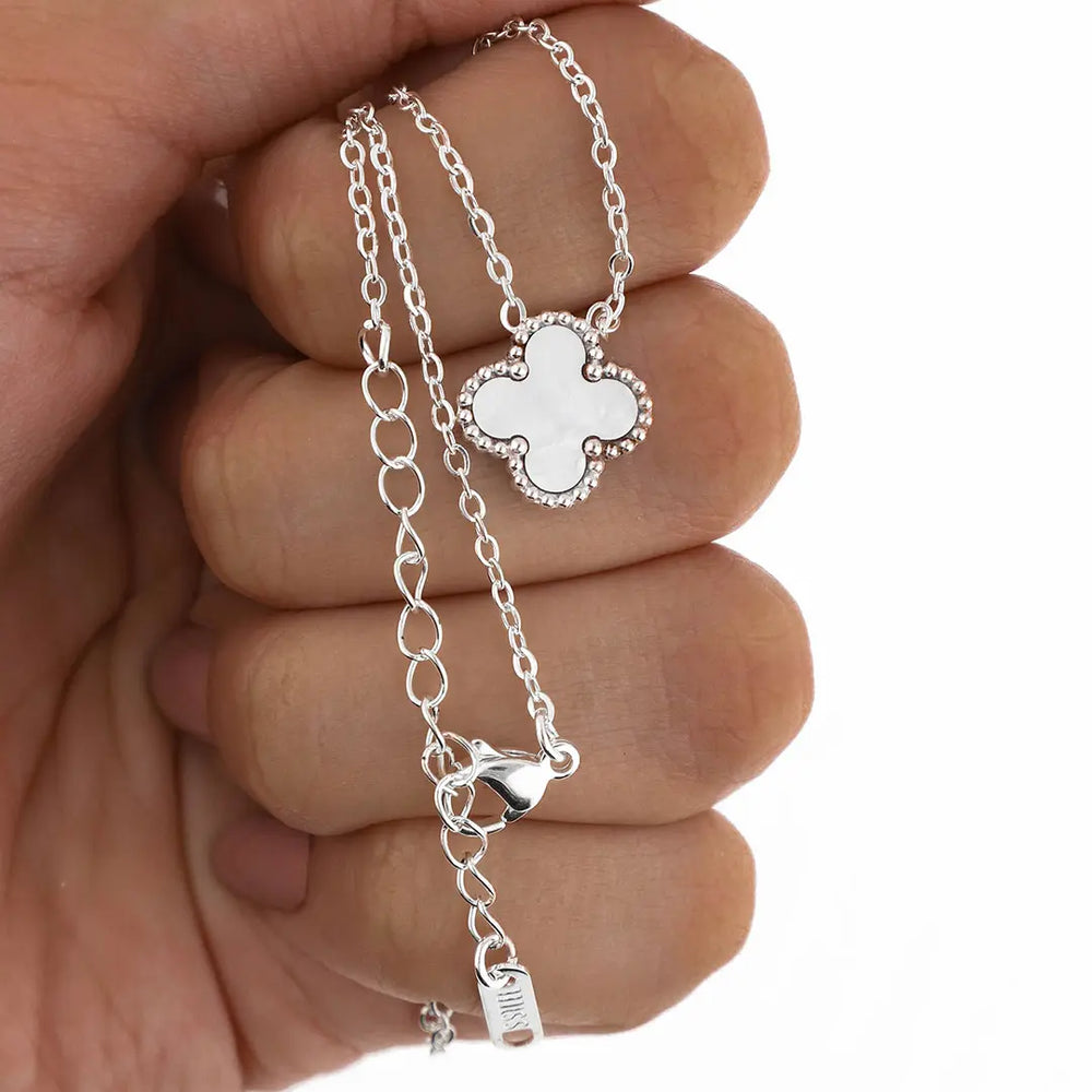 Colgante Cleff acero blanco