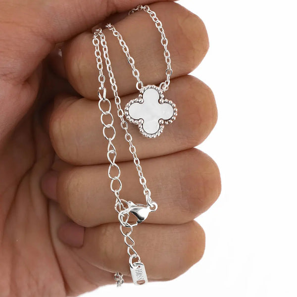 Colgante Cleff acero blanco