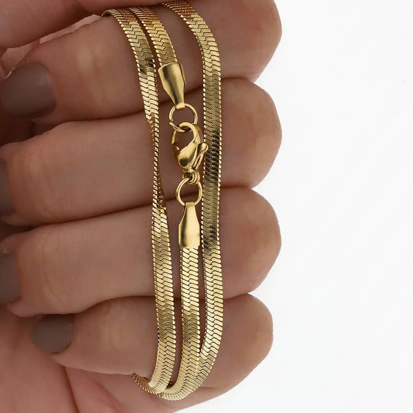 Cadena acero dorado