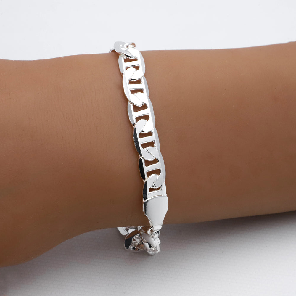 Pulsera acero blanco premium