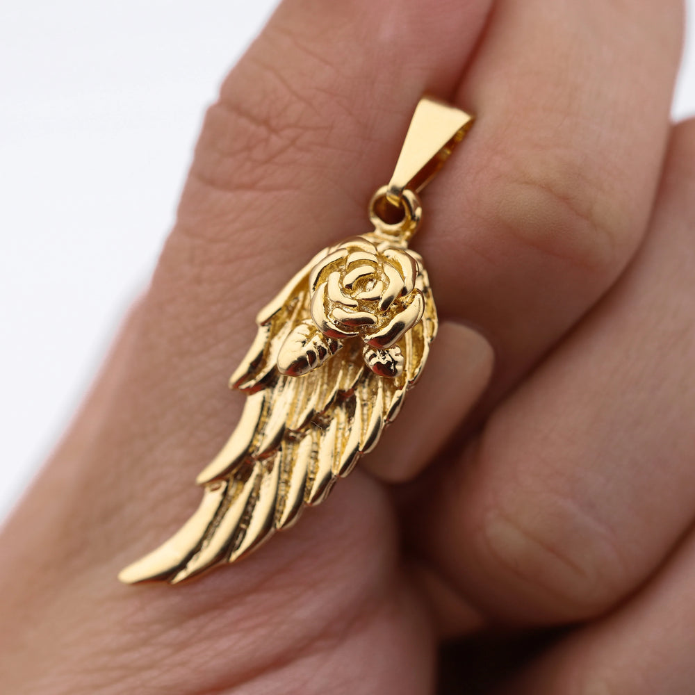 Dije acero dorado premium